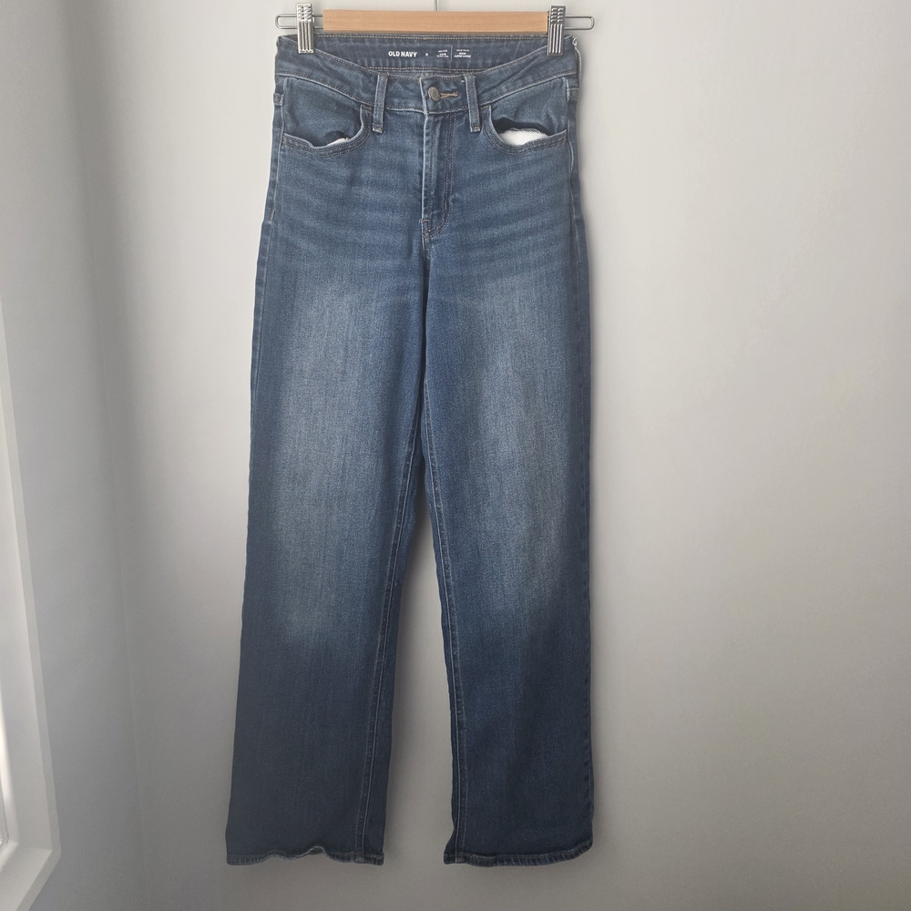 Old Navy Women's Straight Leg Blue Jeans